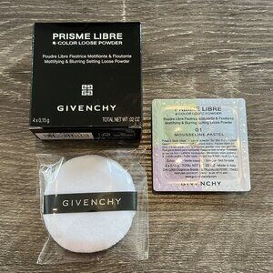 Givenchy Prisme Libre Loose Powder In 01 Mousseline Pastel 4 Color Sampler Set